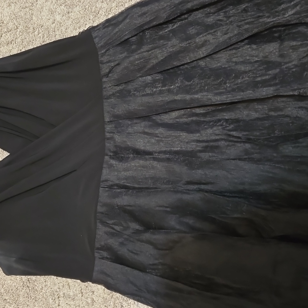 Adrianna Papell Women Black Cocktail Dress - Size 18W - Picture 2 of 5